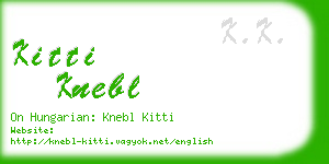 kitti knebl business card